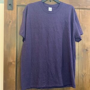 E714 Gildan NWOT Sz. L Black & Purple Mingled so soft